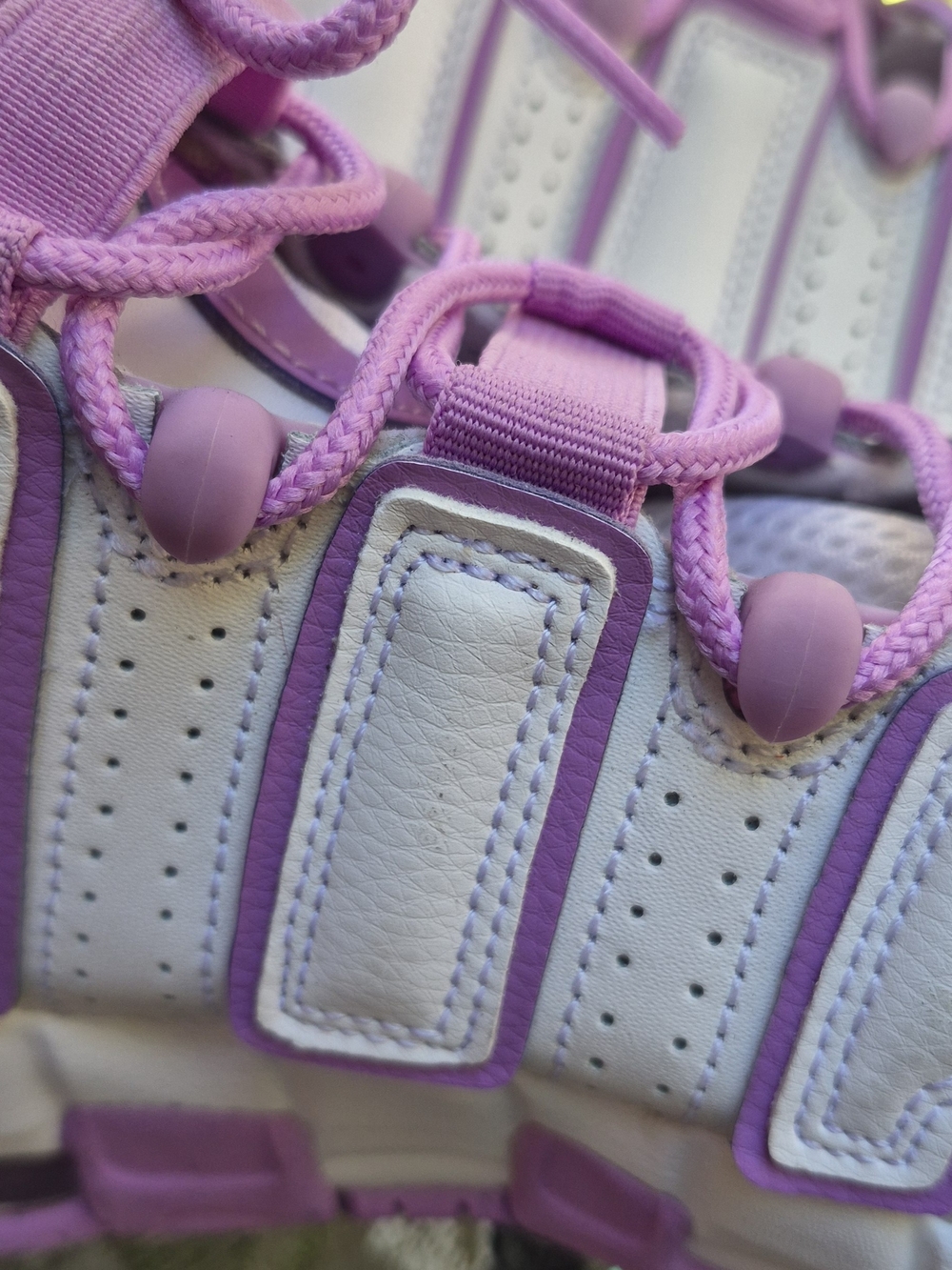 Nike Kids' White and Pink AIR Basketball Shoes - Picture 11 of 13